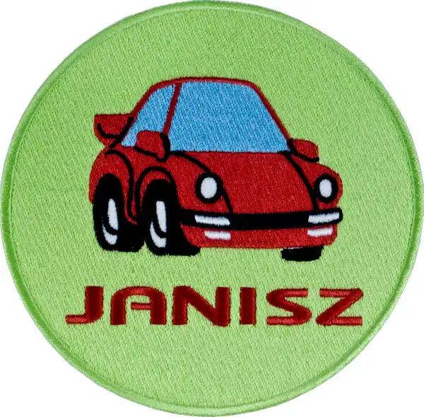 Świat haftu - Emblemat firmowy w kształcie koła Świat haftu - Emblemat firmowy w kształcie koła