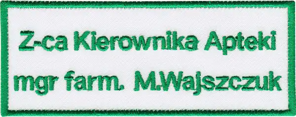Świat haftu - Emblemat funkcyjny prostokątny Świat haftu - Emblemat funkcyjny prostokątny