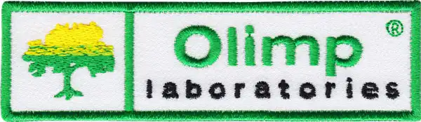 Świat haftu - Emblemat haftowany zielono-biały Świat haftu - Emblemat haftowany zielono-biały