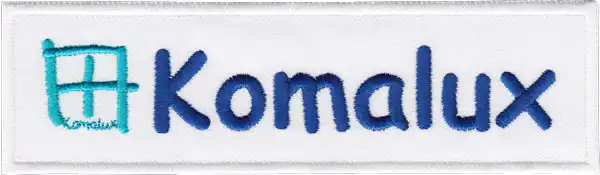 Świat haftu - Emblemat haftowany z logo prostokątny Świat haftu - Emblemat haftowany z logo prostokątny