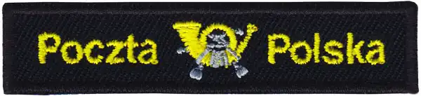 Świat haftu - Emblemat haftowany z logo firmy Poczta Świat haftu - Emblemat haftowany z logo firmy Poczta