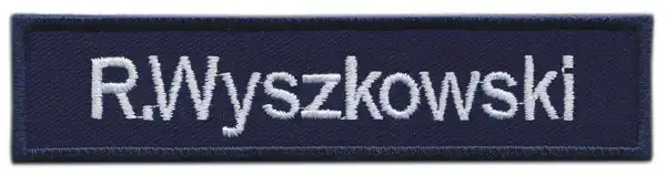 Świat haftu - Emblemat imienny prostokątny Świat haftu - Emblemat imienny prostokątny