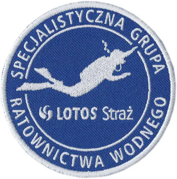 Świat haftu - Emblemat ratunkowy - nurek Świat haftu - Emblemat ratunkowy - nurek