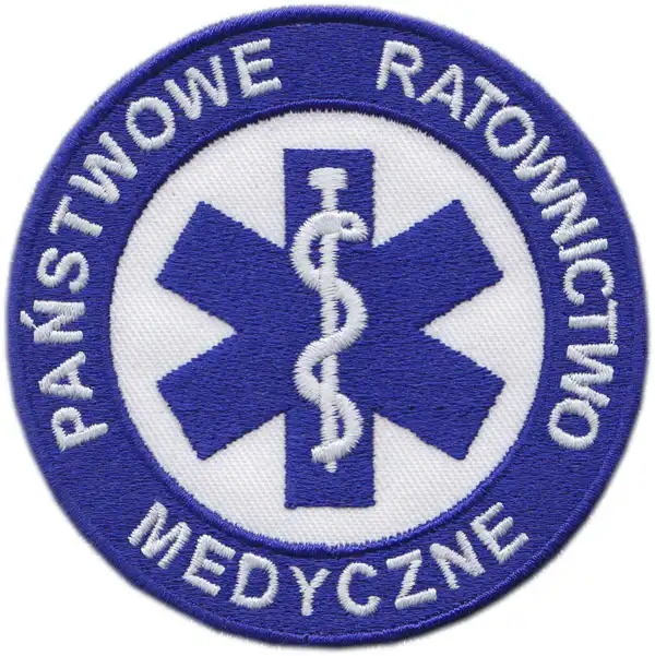 Świat haftu - Emblemat ratunkowy niebiesko-biały Świat haftu - Emblemat ratunkowy niebiesko-biały