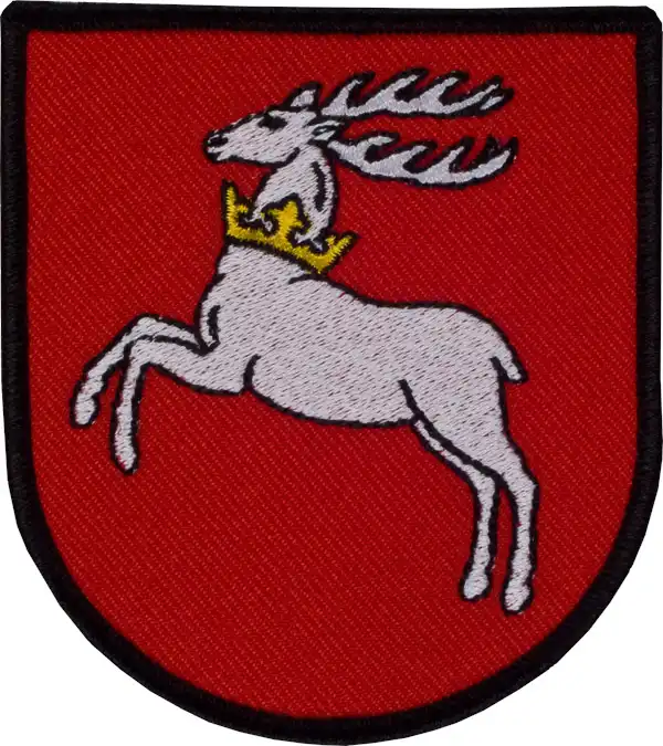 Świat haftu - Herb naszywka haftowana - czerwony