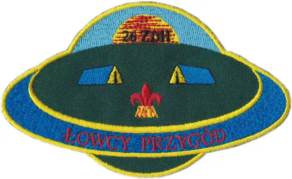 Świat haftu - Naszywka dla harcerzy - ufo Świat haftu - Naszywka dla harcerzy - ufo