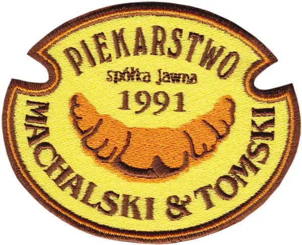 Świat haftu - Naszywka haftowana dla piekarni Świat haftu - Naszywka haftowana dla piekarni