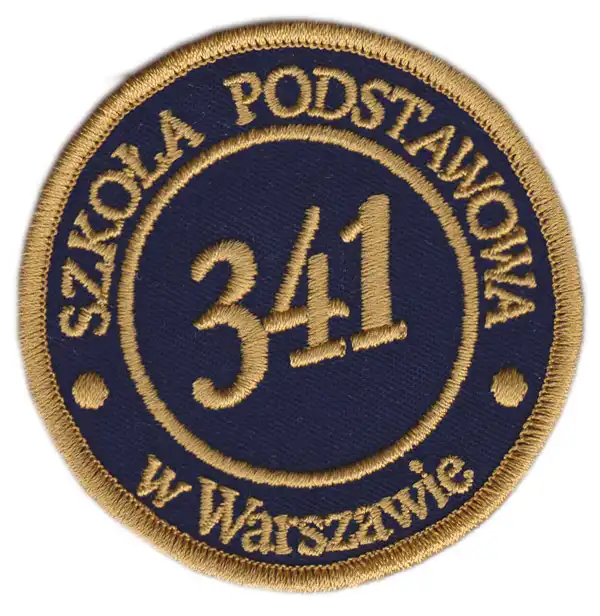 Świat haftu - Naszywka na mundurek okrągła Świat haftu - Naszywka na mundurek okrągła