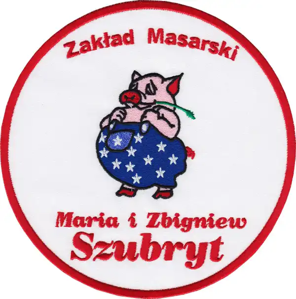 Świat haftu - Naszywka z logo o kształcie koła Świat haftu - Naszywka z logo o kształcie koła
