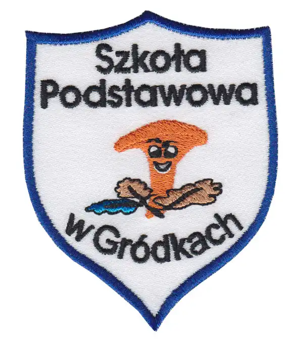 Świat haftu - Plakietka szkolna o nieregularnym kształcie Świat haftu - Plakietka szkolna o nieregularnym kształcie